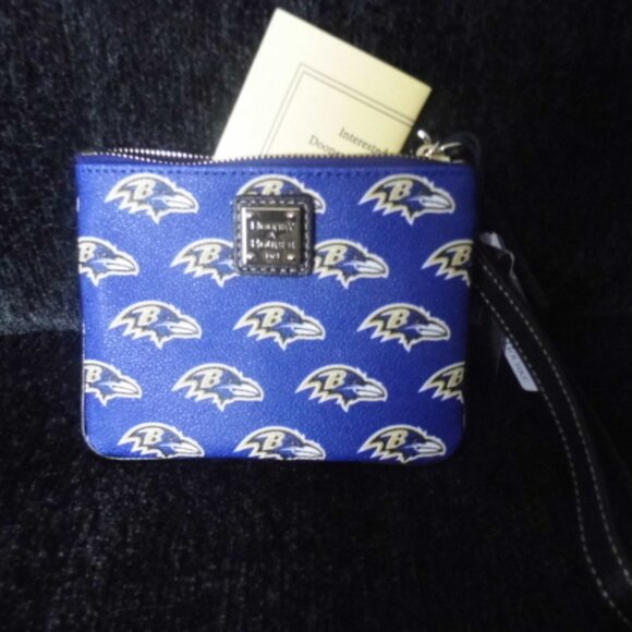 Dooney & Bourke Baltimore Ravens Saffiano Stadium Wristlet - Picture 7 of 9